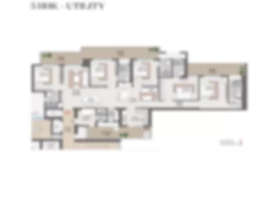 Satya Levante Residences 4 BHK Floor Plan